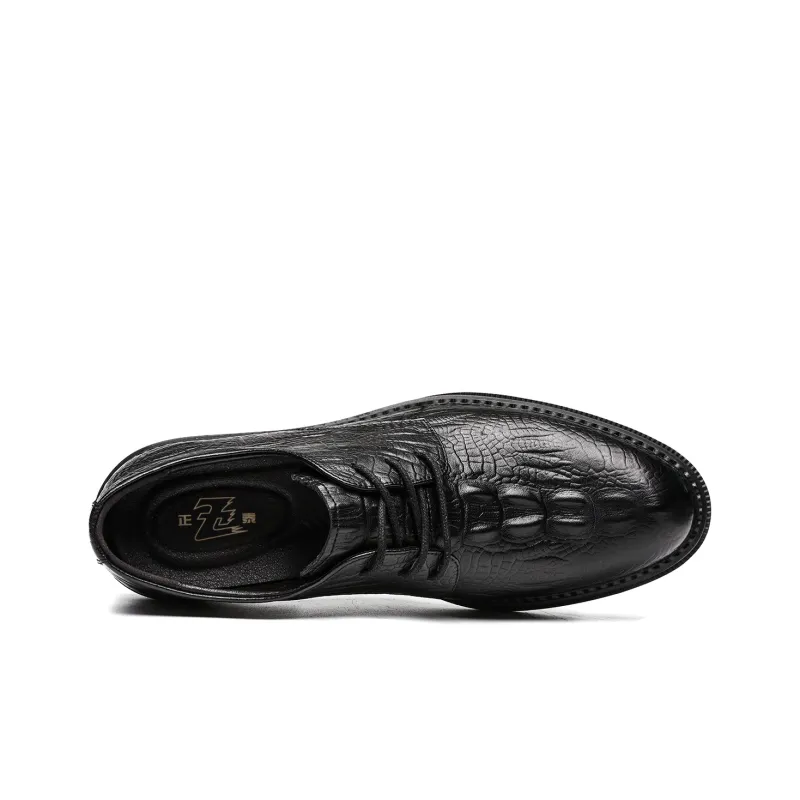 CHINT Dress Shoes Men Low Top Black-2