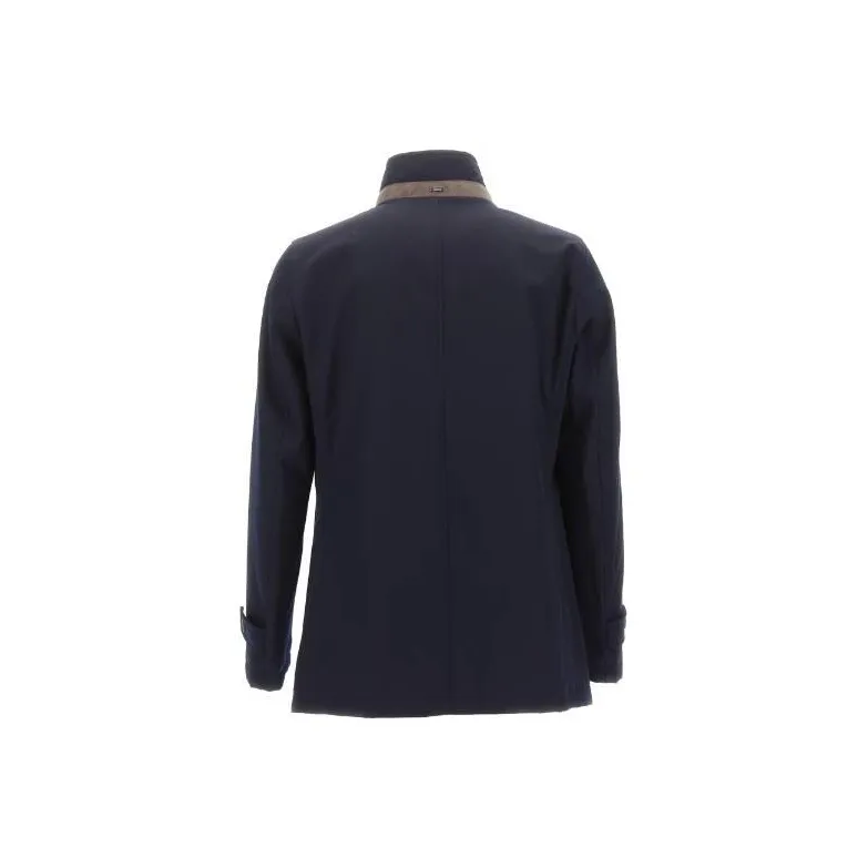 HERNO High Neck Straight Hem Jacket-1