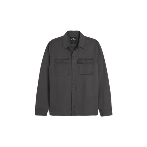 Hollister Jackets Men Black