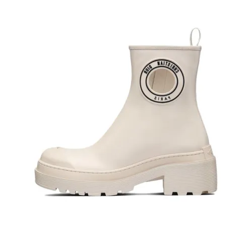 DIOR Symbol Ankle Boots Women's White