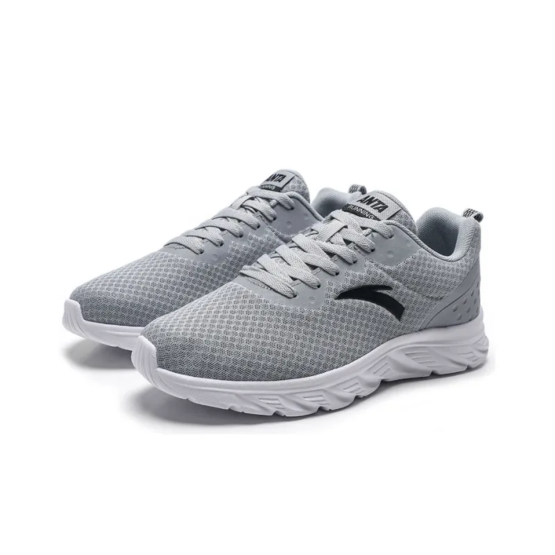 Anta Running Collection Anti Slip Wear Resistant Low Top Running Shoes Men's Gray-2