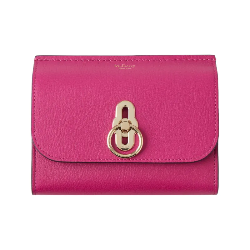 Mulberry Calfskin Wallet Medium Size Women's Pink-0