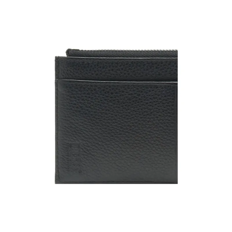 DIESEL Cow Leather Wallets Card Holders Medium Size Women's Black-3
