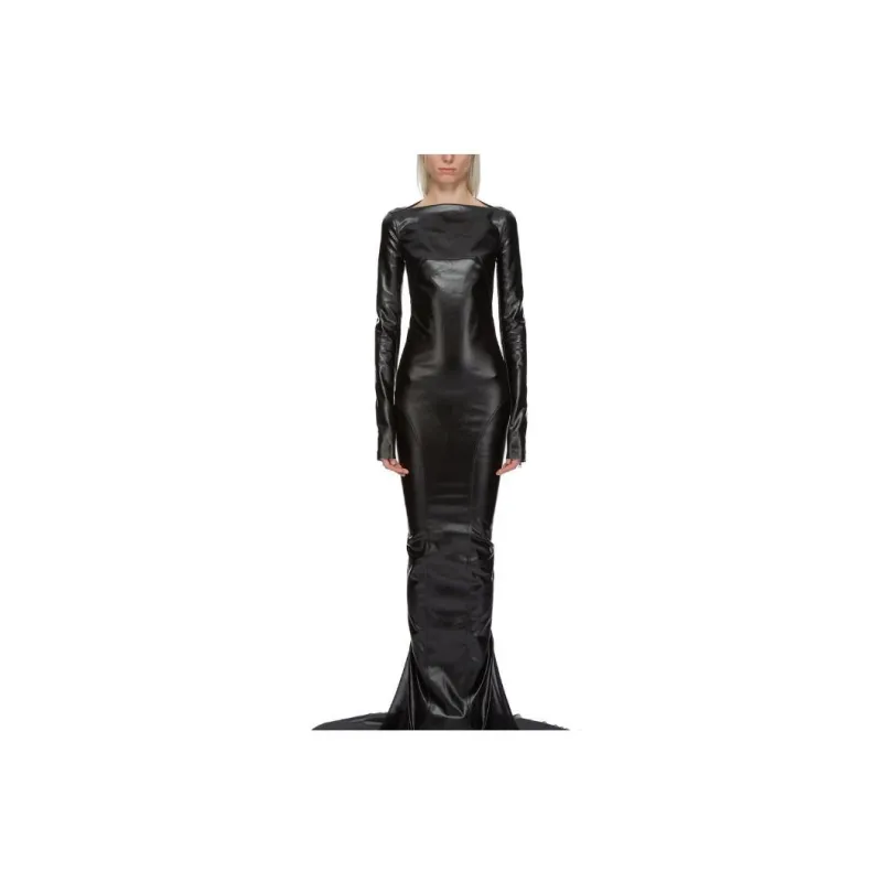 RICK OWENS Long Sleeved Gown-2