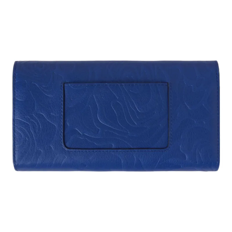 Mulberry Darley Smooth Calf Leather Wallet Women's Blue-1