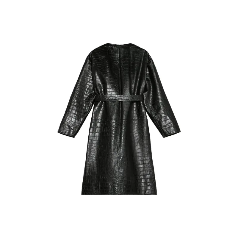 ZARA Leather Jackets Women's Black-1