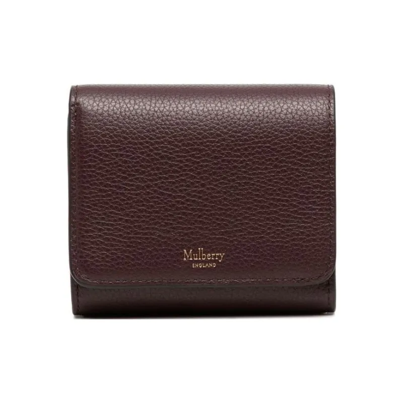 Mulberry Leather Wallet Women's Blood Red-0