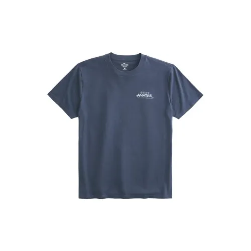 Hollister T-Shirts Men Marine Blue