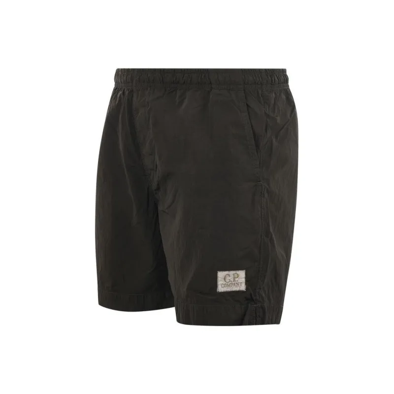 C.P.Company Logo Patch Elasticated Waist Swim Shorts-2