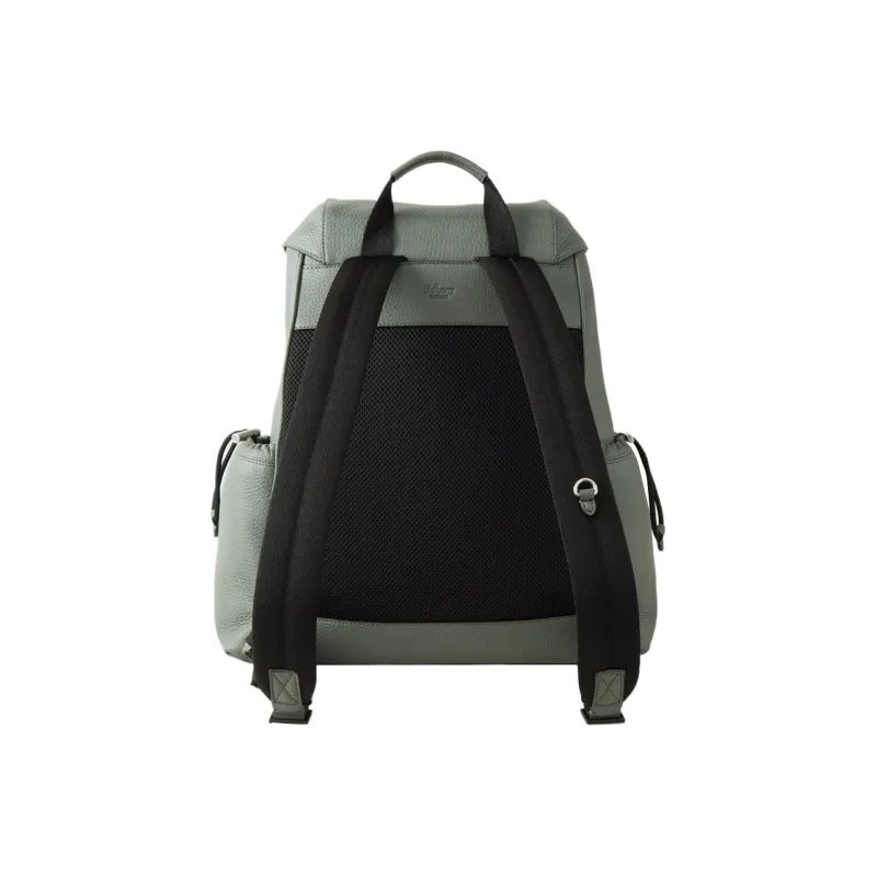Mulberry Grained Leather Backpack Men's Green-2