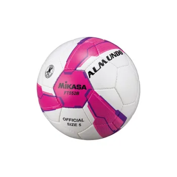 MIKASA Size 5 Soccer Synthetic Leather Hand-Stitched Soccer Ball Unisex White Red