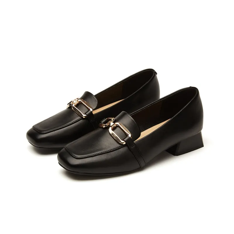 DAPHNE Loafers Women's Black/Apricot/Ecru-2