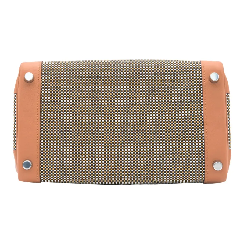 HERMES Birkin Canvas With Swift Leather Birkin Bag Handbags Women's Gold Brown-4
