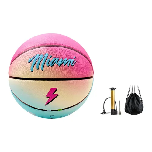 LiNing PU Basketball Pink Blue Gradient Size 7 Ball Training Unisex