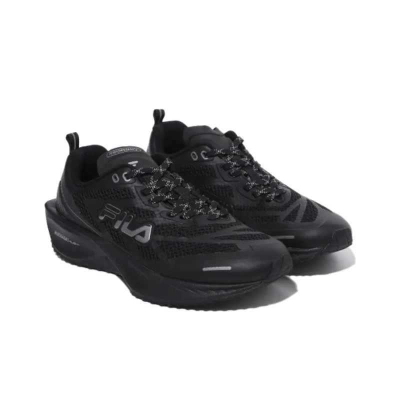 FILA Float E5 2.0 Cushioning, Wear Resistant Low Top Running Shoes Unisex Black Korean Style-2