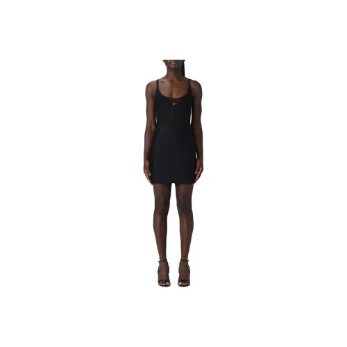 Mugler Slip Dresses Women's Black