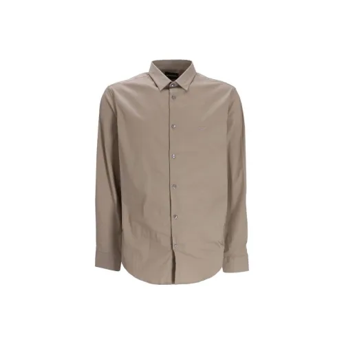 EMPORIO ARMANI Shirts Men Light Brown