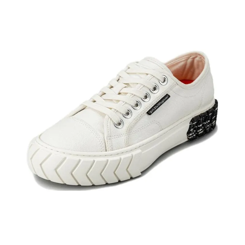 Both Low Top Canvas Shoes Women's White-2