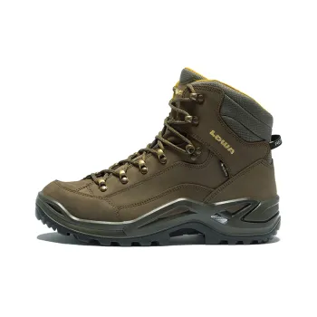 Lowa Renegade GT Anti Slip And Wear Resistant Water Resistant Mid Top Outdoor Shoes Men's Olive Deep Yellow