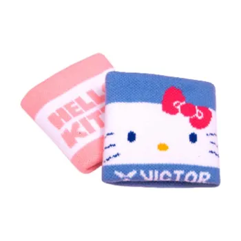 VICTOR x Hello Kitty Badminton Wristbands Breathable Cotton Polyester