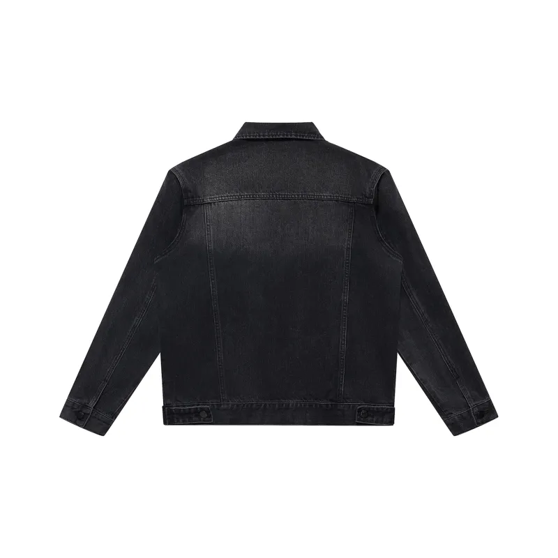 FAIRWHALE Denim Jacket Unisex Black-1