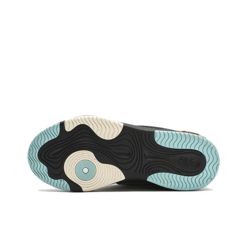 FILA Mix Low Skate Shoes 'Black Blue' Women's-4