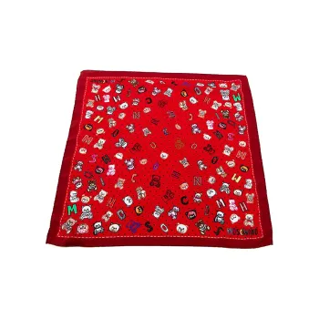 MOSCHINO Silk Scarves Women's Red