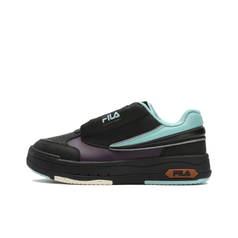 FILA Mix Low Skate Shoes 'Black Blue' Women's-0