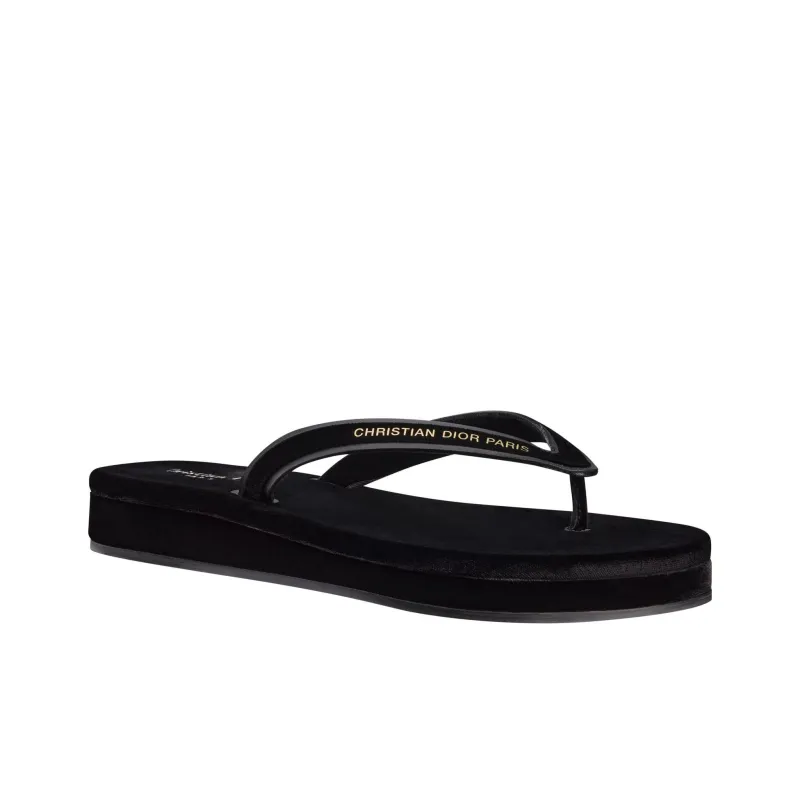 DIOR Diorsea Antibacterial Flip Flops Women's Black-3