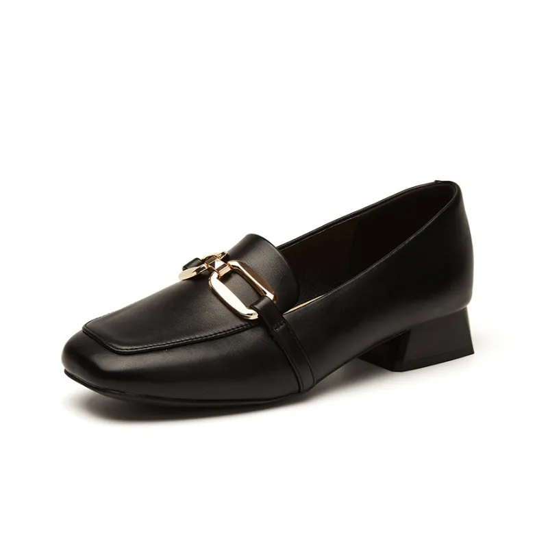 DAPHNE Loafers Women's Black/Apricot/Ecru-1