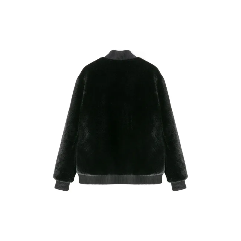 DAVID NAMAN Fur Coat Men's Black-1