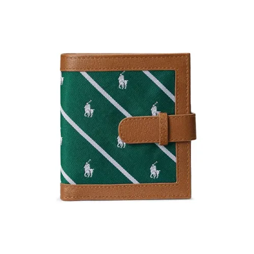 Polo Ralph Lauren Mulberry Silk Wallet Men's Green/Brown