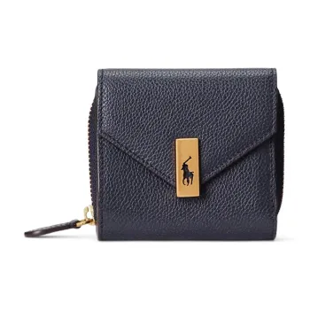 Polo Ralph Lauren Polo ID Leather Wallet Women's Marine Blue