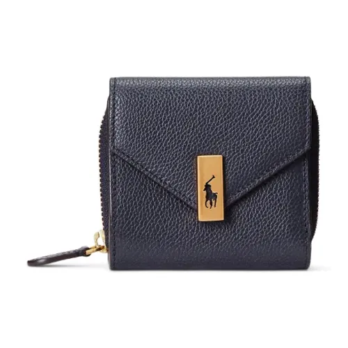 Polo Ralph Lauren Polo ID Leather Wallet Women's Marine Blue