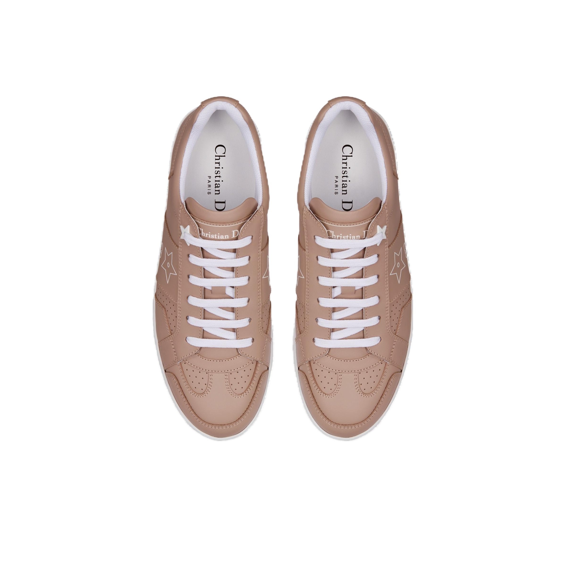 DIOR Star Skateboard Shoes Women's Low-Top Nude Shoe Box