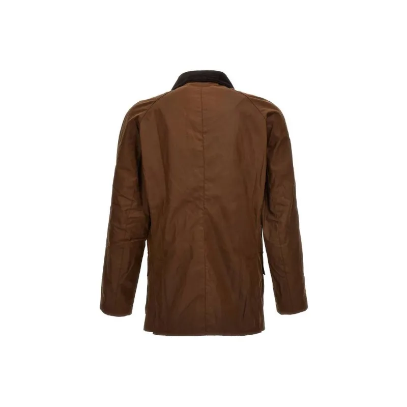 BARBOUR Ashby Press stud Wax Jacket-1