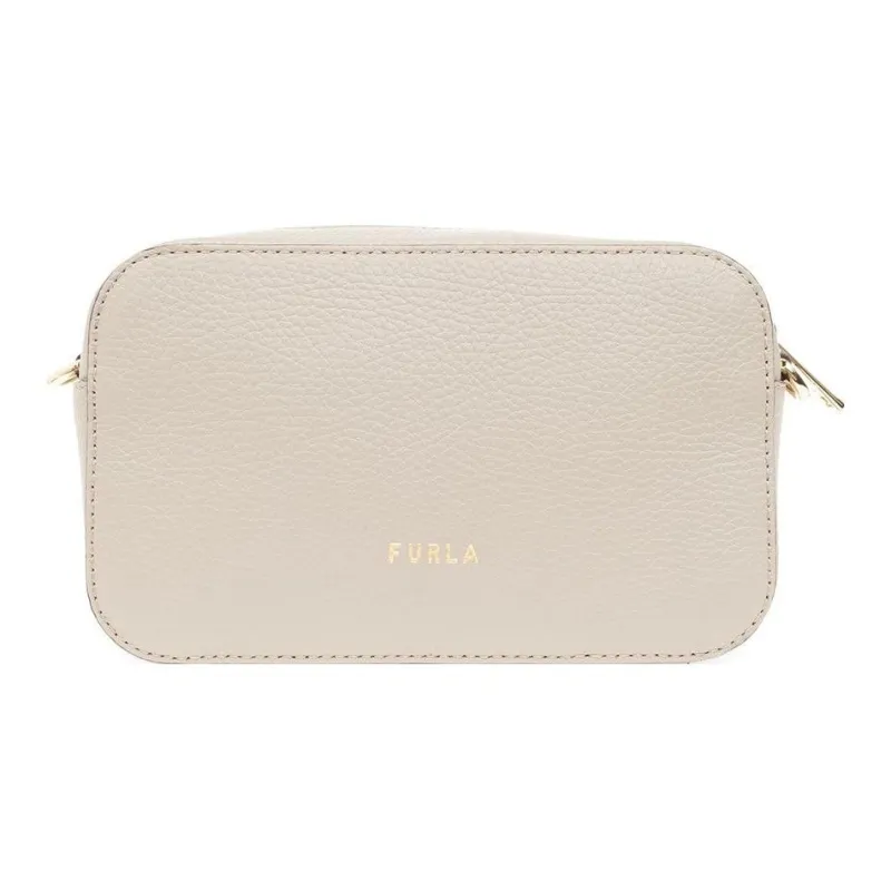 Furla Primula Leather Crossbody Bag Shoulder Bag Women's Gray-2