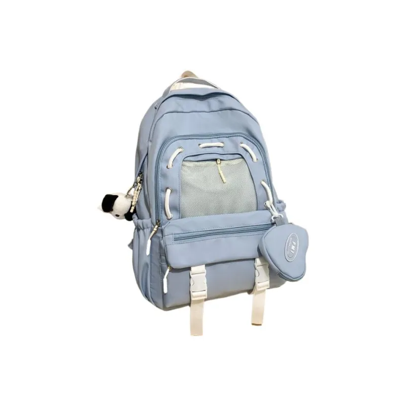 RUIPAI Nylon Backpack Unisex Custard/Lake Green/Dusty Blue/White/Black-6