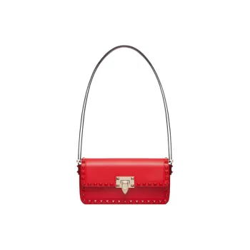 Valentino Garavani Rockstud23 Foldover Top Shoulder Bag