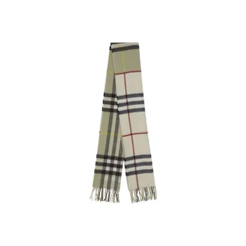 Burberry Contrast Check Cashmere Scarf