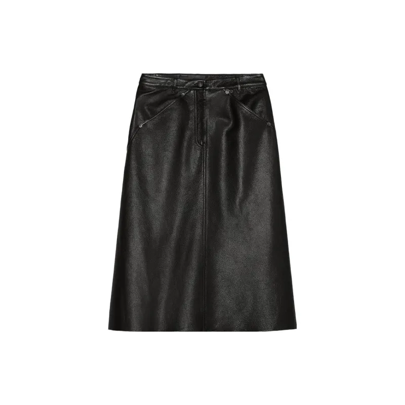 ZARA Casual Long Skirts Women's Black-1