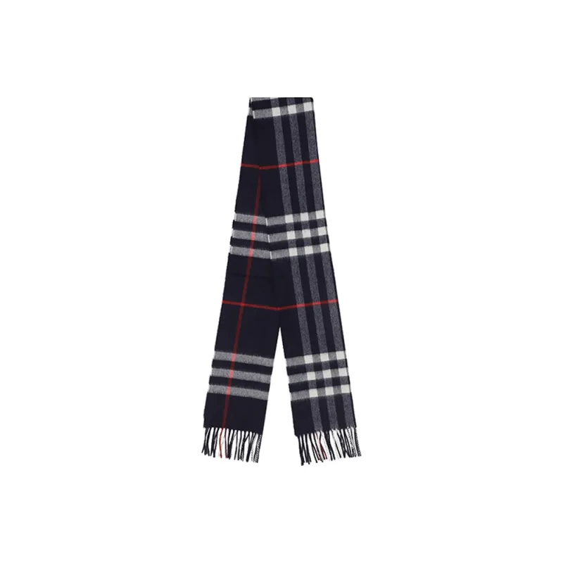 Burberry Check Pattern Fringed Edge Scarf-0