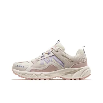 CAMEL Panlong 1.0 PRO Suede Cushioning Anti Slip And Wear Resistant Low Top Outdoor Shoes Women's Sail White Pink