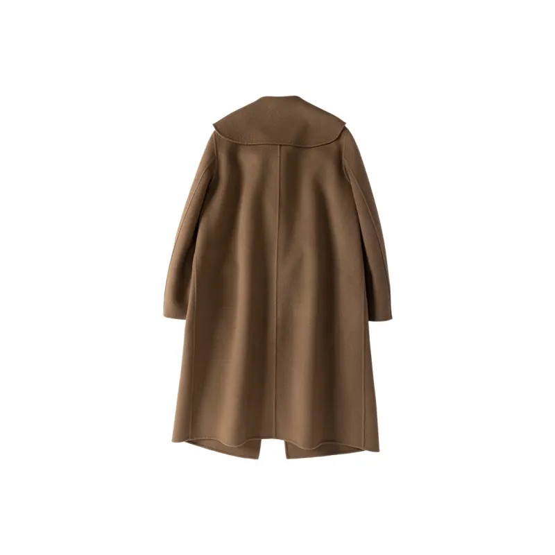 XIANGYING Coats Women's Camel-1
