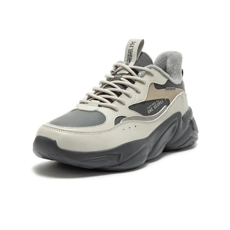 361° Dragon Se Cushioning And Breathable Low Top Running Shoes Men's Pumice Smoke Gray-1