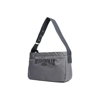 MYEDITION Polyester Messenger Bag Shoulder Bag Regular Unisex Black/Khaki/Gray