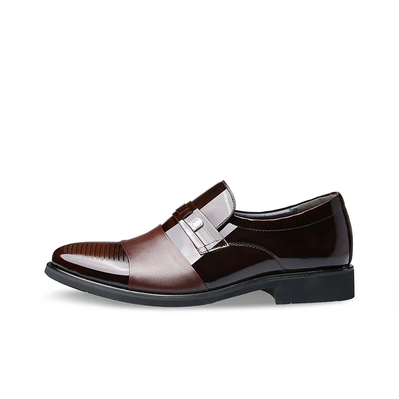 LAORENTOU Dress Shoes Men Low Top Brown/Black-0