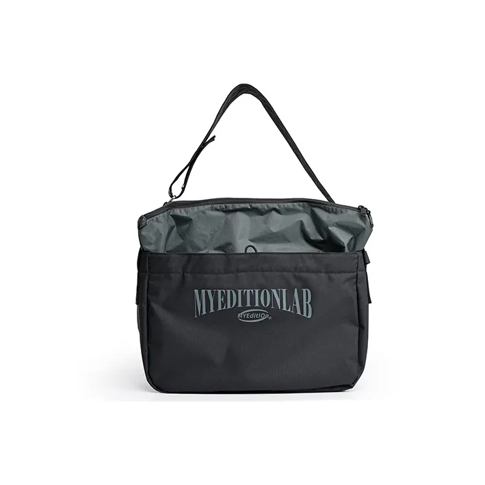 MYEDITION Polyester Messenger Bag Shoulder Bag Regular Unisex Black/Khaki/Gray-1