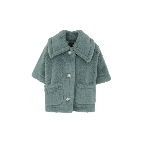 MaxMara Teddy Collared Short-Sleeved Coat