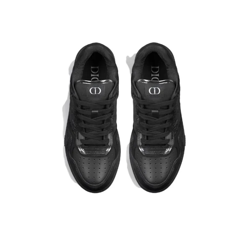 DIOR B27 Low Black Patent DIOR Oblique Gravity Embossed-3